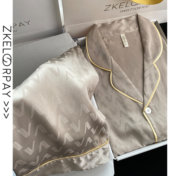 Men's demi-season breathable silk summer thin casual pijama