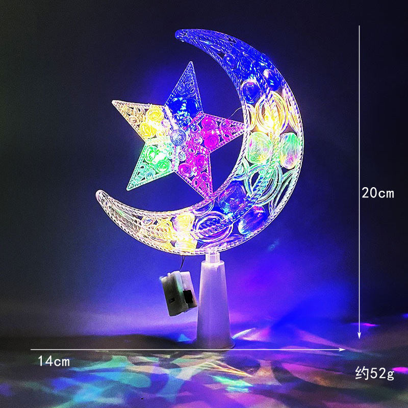 14cm波点星月彩灯
