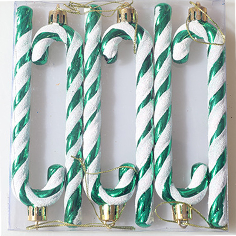 Muletas de Navidad transfronterizas colgantes 13cm muletas colgantes pintados decoración del árbol de Navidad colgantes decoración de Navidad al por mayor