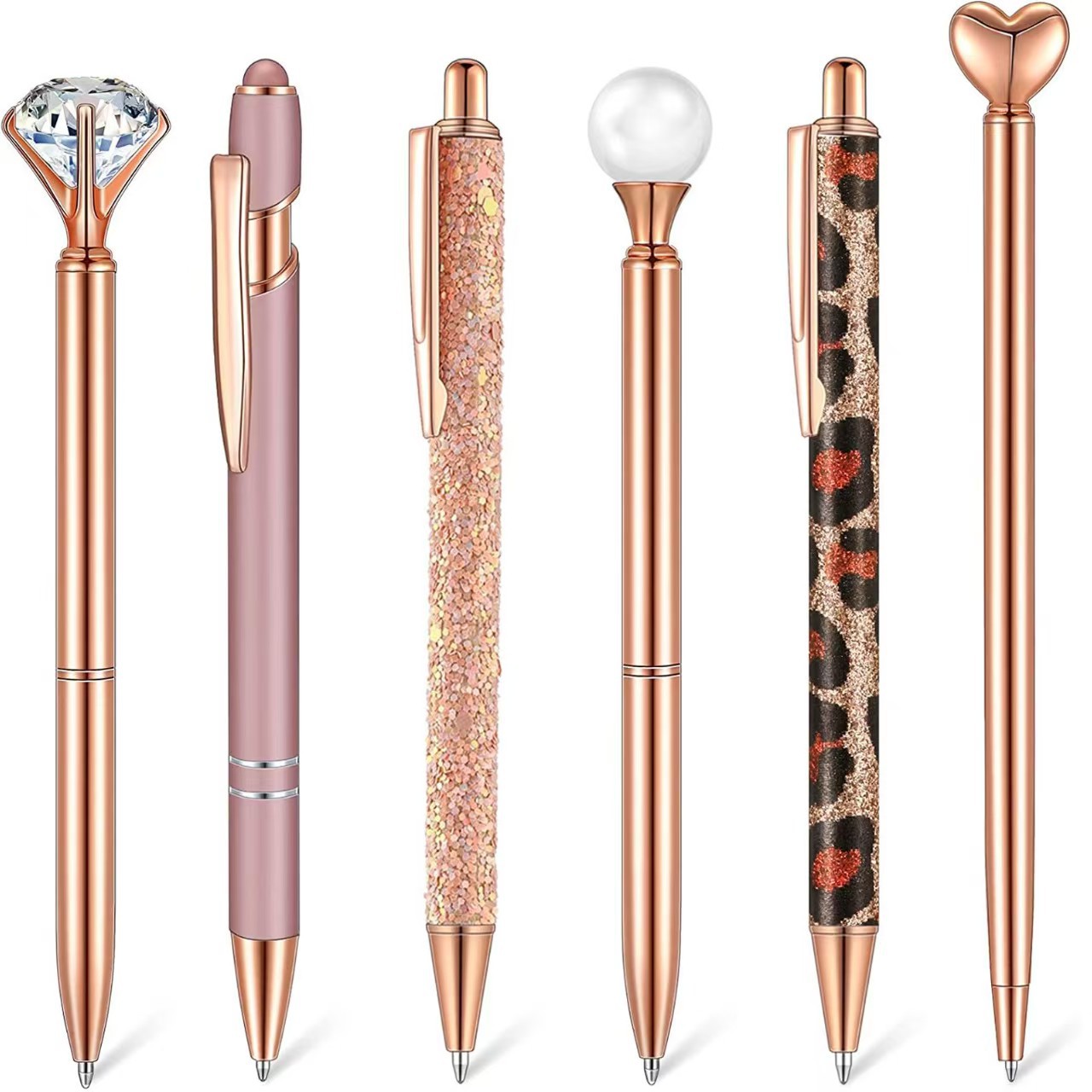 A set of rose gold