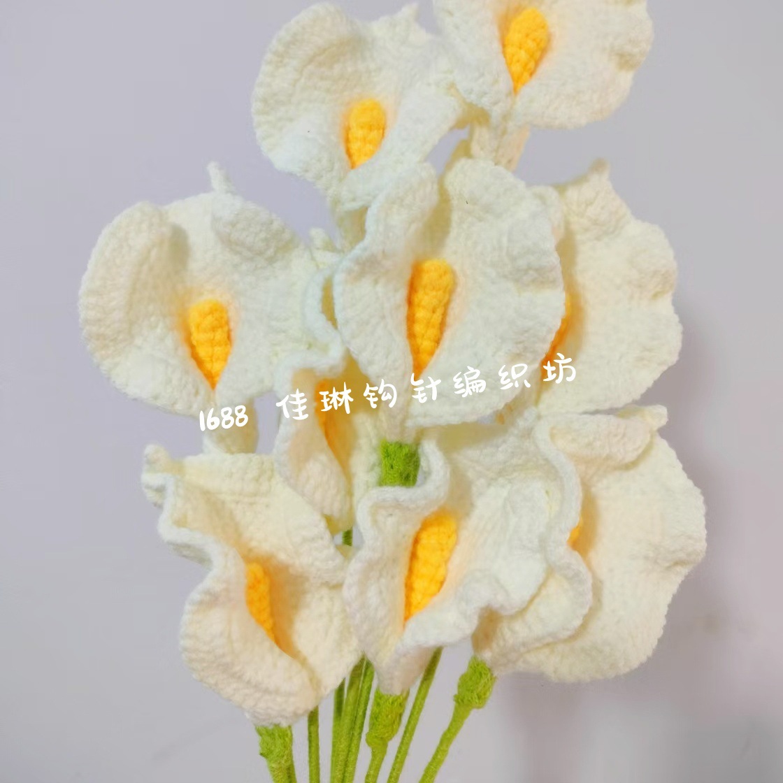 Productos acabados de lana tejida a mano flor de punto de hippopotamus imitación flor inmortal flor creativa ganchillo decoración ornamentos florales