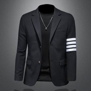 European Station 2025 Spring and Autumn New Men's Slim-Fit Suits, Casual Suits, Jackets, Men's Clothing