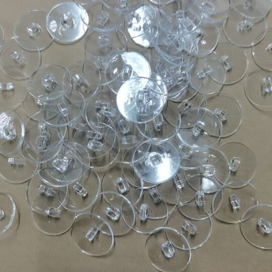 Transparent Adhesive Hook Without Backing Tape, Durable Plastic Blank Material, Ps New Material, 22mm Diameter, Strong Load-Bearing, No Drilling Required