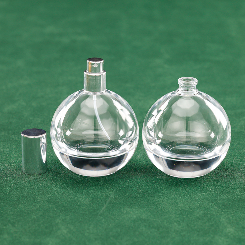 Inventario al por mayor 75ml de material blanco de vidrio de perfume fragrante botella 15 botella vacía de cosméticos spray