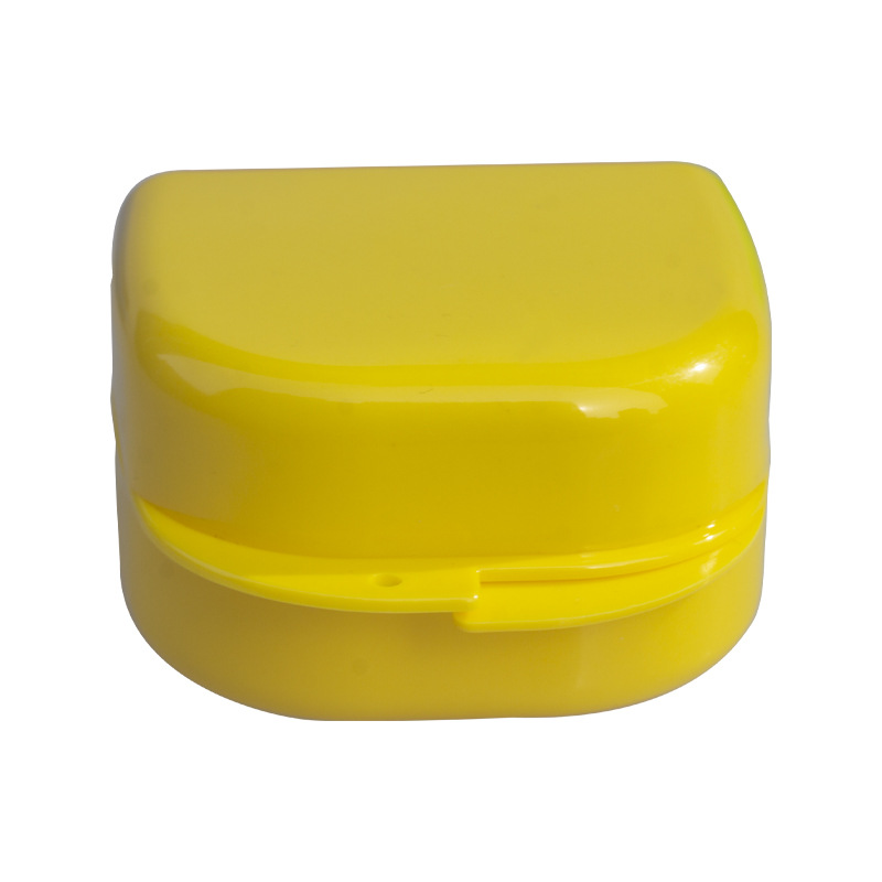 Retenedor dental caja de almacenamiento de limpieza de dentaduras postizas caja de limpieza abierta grande y mediana caja de dientes boca completa