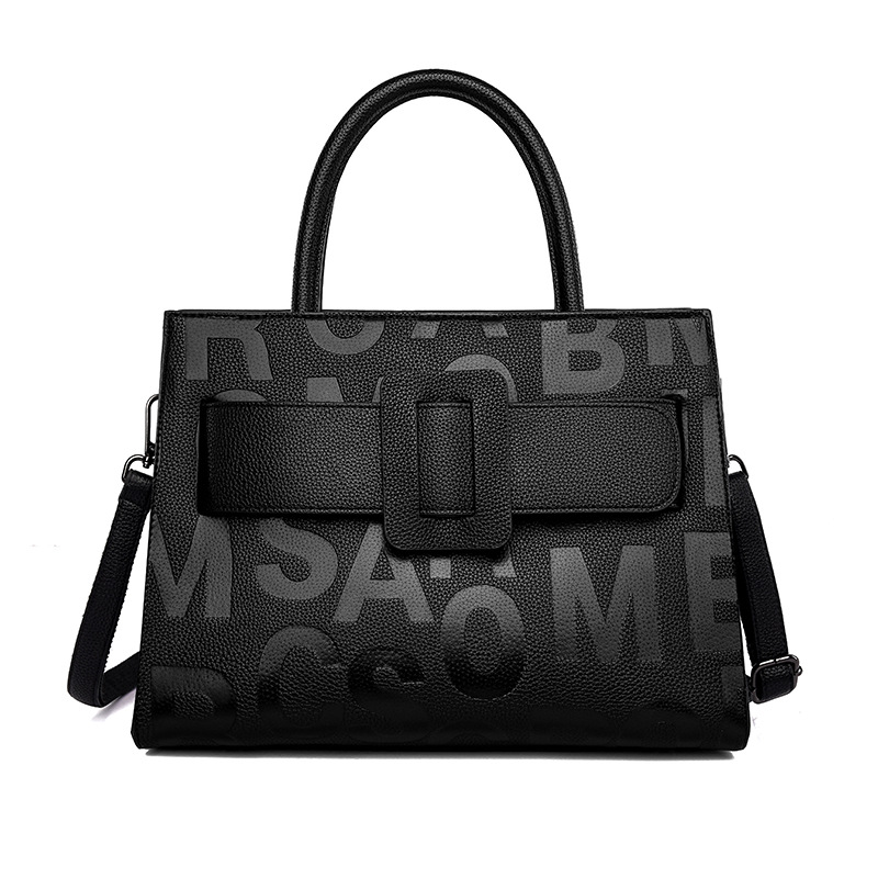 Borse per le donne 2024 Nuova moda Borsa a tracolla da donna con tracolla retrò di grande capacità Borsa a tracolla da donna con lettera di tendenza alla moda_voghion.com