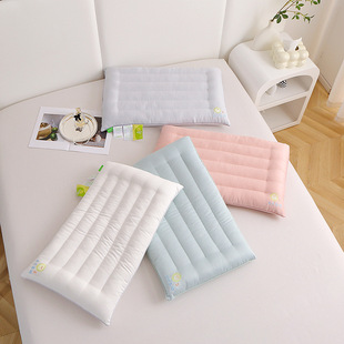 Vital energy oxygen sleep pillow core neck protection low pillow pillow adult feather velvet pillow single student pillow low pillow thin pillow wholesale
