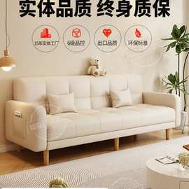 沙发小户型客厅2025新款简约现代三人位出租房布艺折叠沙发床Tω
