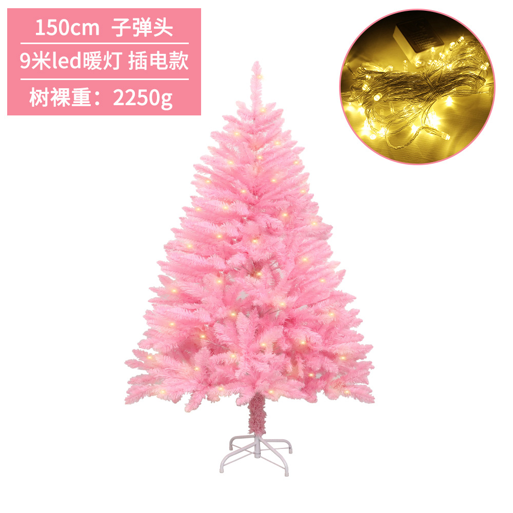 Flor de cerezo Rosa árbol de Navidad centro comercial ventana decoración de Navidad señaló cifrado de cabeza plana simulación de Navidad árbol decorativo