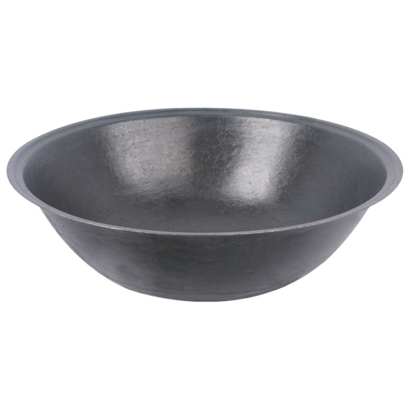 espesar la olla de hierro tradicional rural comercial de hierro fundido antiguo gran tamaño de la olla de hierro fundido leña frita hierro verde doméstico sin