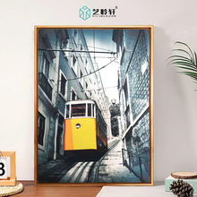 欧式复合仿实木相框ps发泡简约相框空框窄边墙壁饰画框L型油画框