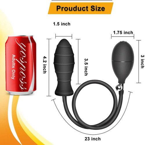 Inflatable anal plug silicone adult sex toy factory AliExpress Amazon air pump bead expansion anal dilator
