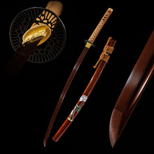 外贸批发大马士革日本刀一体长刀武士刀剑东洋居合刀katana未开刃