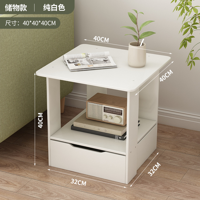 [둥근모서리 서랍모델] 화이트 40*40*40