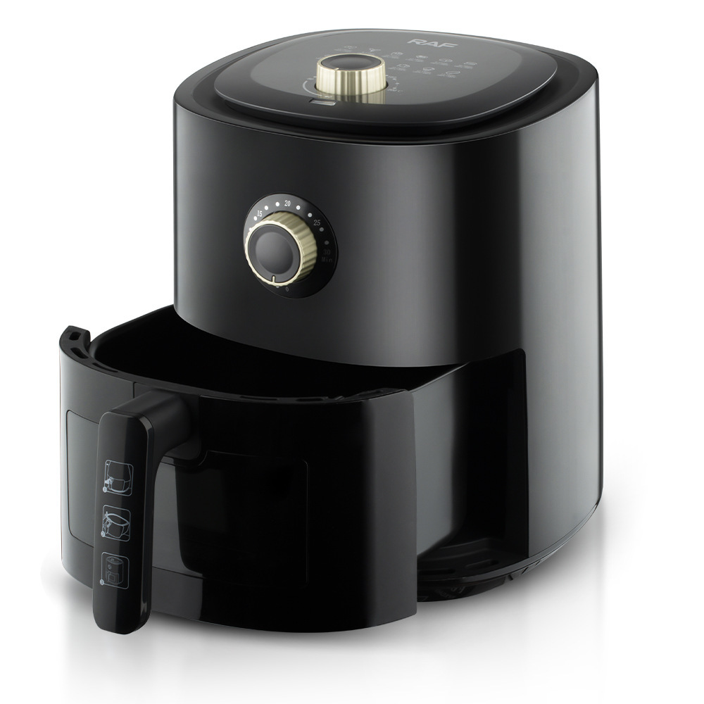 Freidora de aire visual transfronteriza estándar europea RAF horno multifunción doméstico 4L freidora eléctrica automática de gran capacidad