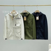 秋季冲锋衣夹克男潮流宽松休闲夹克男装防水上衣情侣外套连帽N58C
