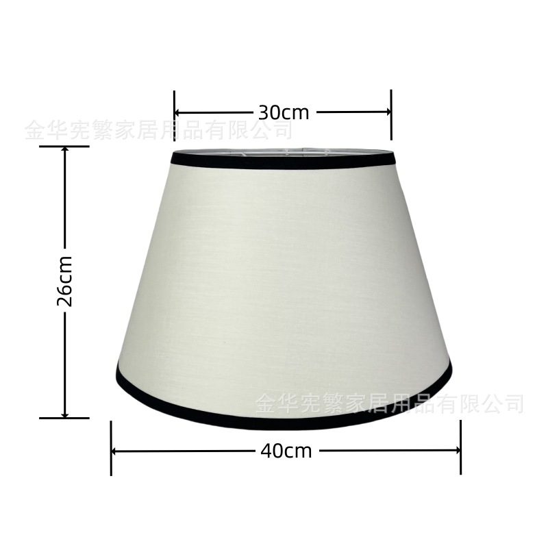 E27 redondo KD recto desmontaje TC tela exterior negro oro interior cubierta de lámpara de PVC Europa América nórdica hotel dormitorio lámpara de escritorio candelabrera