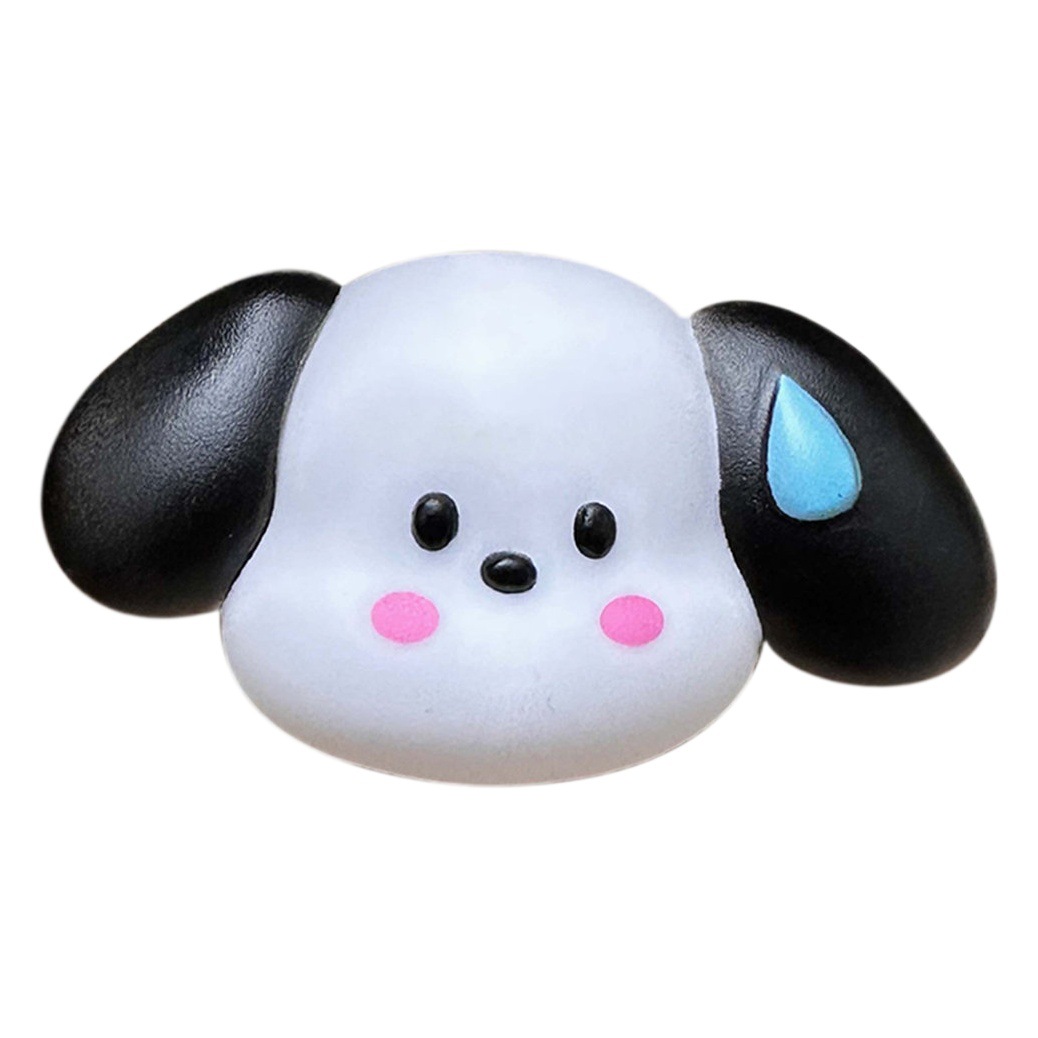 Lindo dibujos animados tridimensional sudor cachorro accesorios de bricolaje grandes orejas perro zapatillas bolsa espejo Decoración Accesorios al por mayor