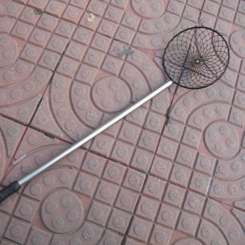 笊篱头冰捞铁头活网不锈钢杆小冰钓抄网捞冰器冰钓垂钓钓鱼用品