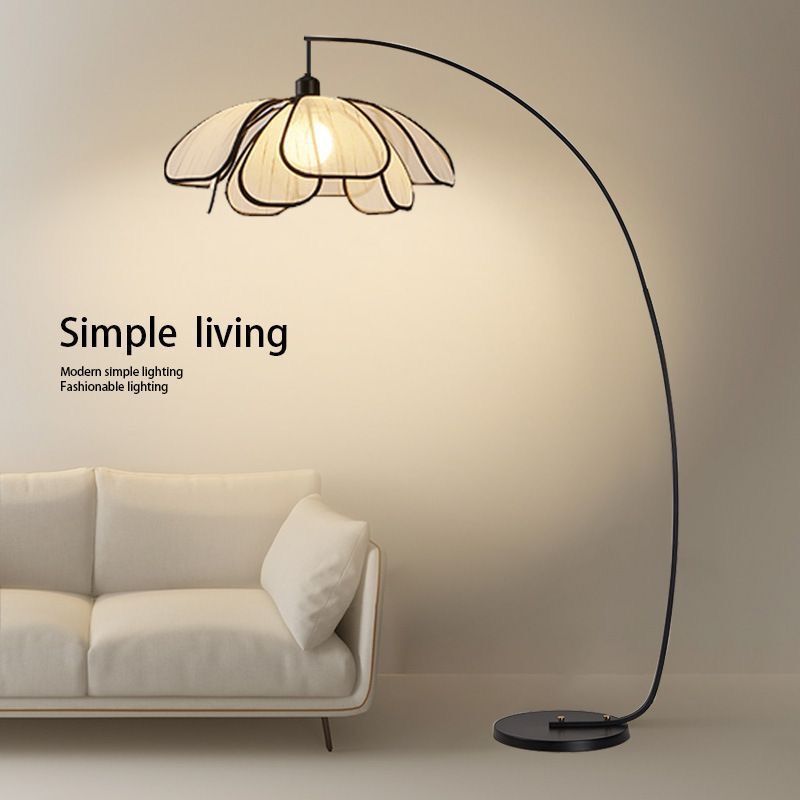 Chandelier Decoration Floor Lamp Living Room Sofa High-End Floor Lamp Next to Petals Floor Lamp Fishing Lamp Creative Warm Light
