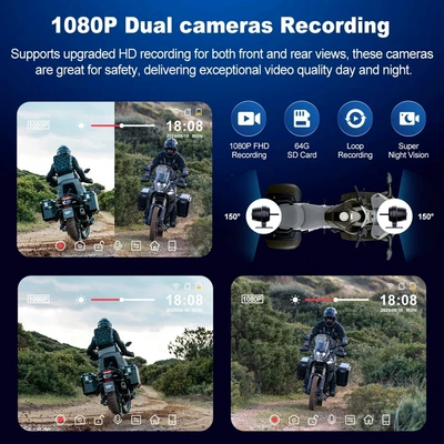 Waterproof Riding Recorder, Motorcycle-Mounted – Motorcycle driving recorder