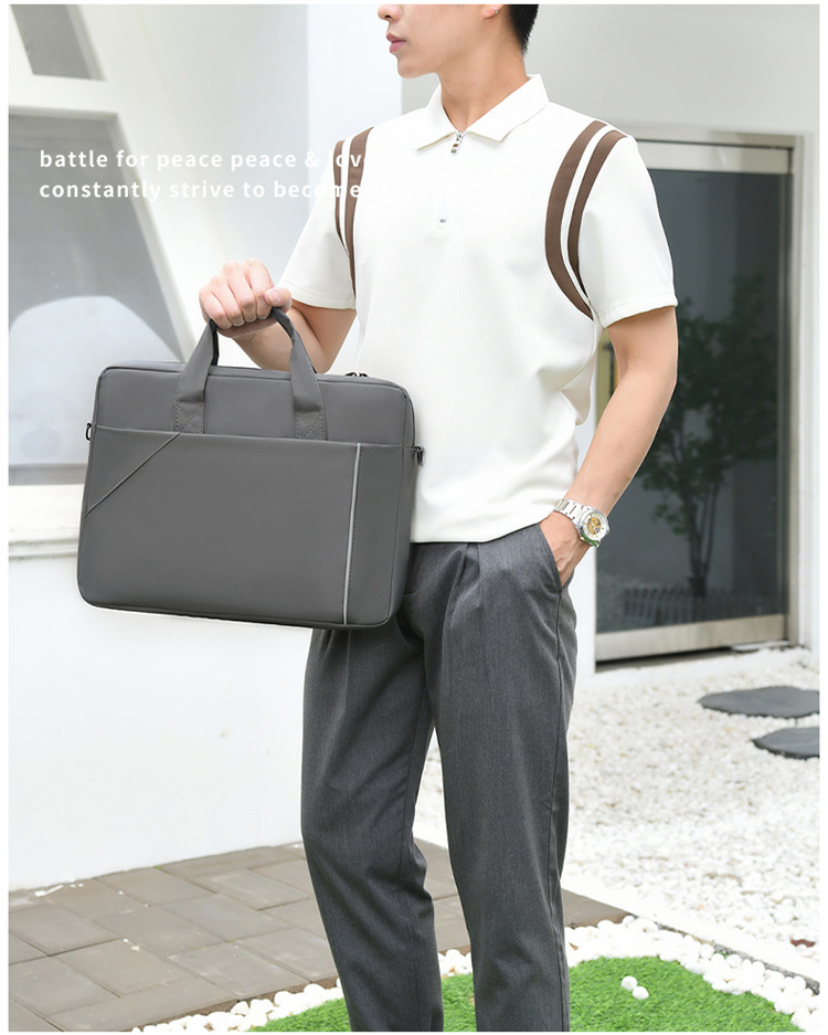 Notebook bag and handbag are suitable for Lenovo, Huawei, Apple, Dell, HP, ASUS, business trip briefcases, and can be carried diagonally on one shoulder undefined