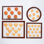 日本cotta正品马卡龙硅胶烤垫烤箱不粘曲奇烘焙垫亚马逊热卖跨境