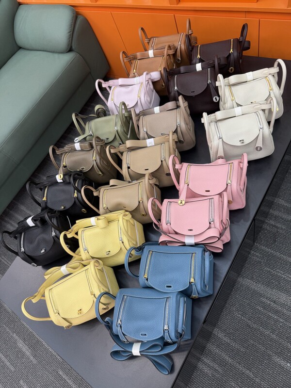 h brand hand-sewn wax thread mini Lindy 19 TC cowhide early spring versatile pillow bag shoulder handbag crossbody bag