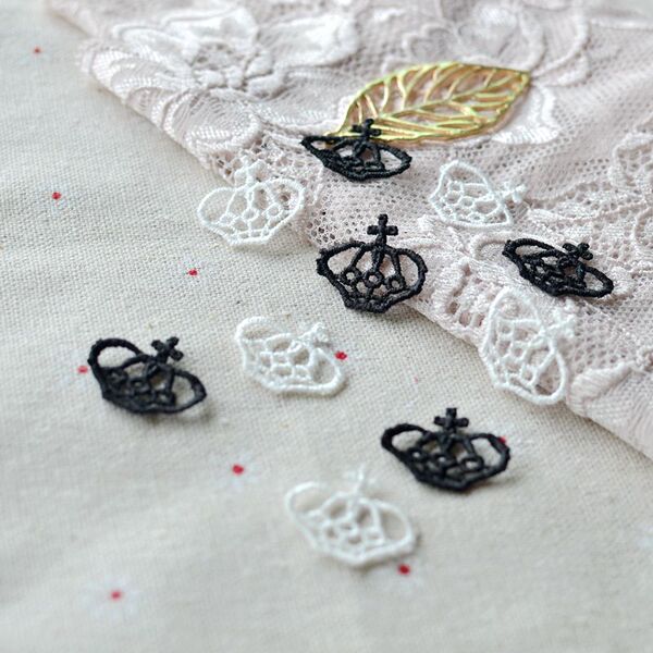 [Cloth patch collection] 1 black and white pattern cloth patches
