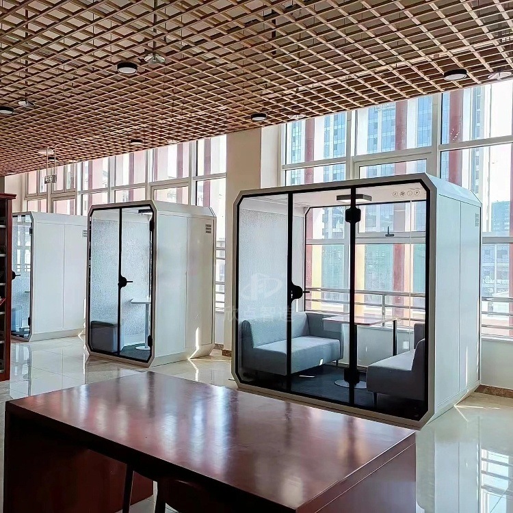 Cabina telefónica de oficina cabina de entrevistas sala de transmisión directa enseñanza sala de audiencia remota sala de aislamiento acústico cabina silenciosa interior sala de aislamiento acústico