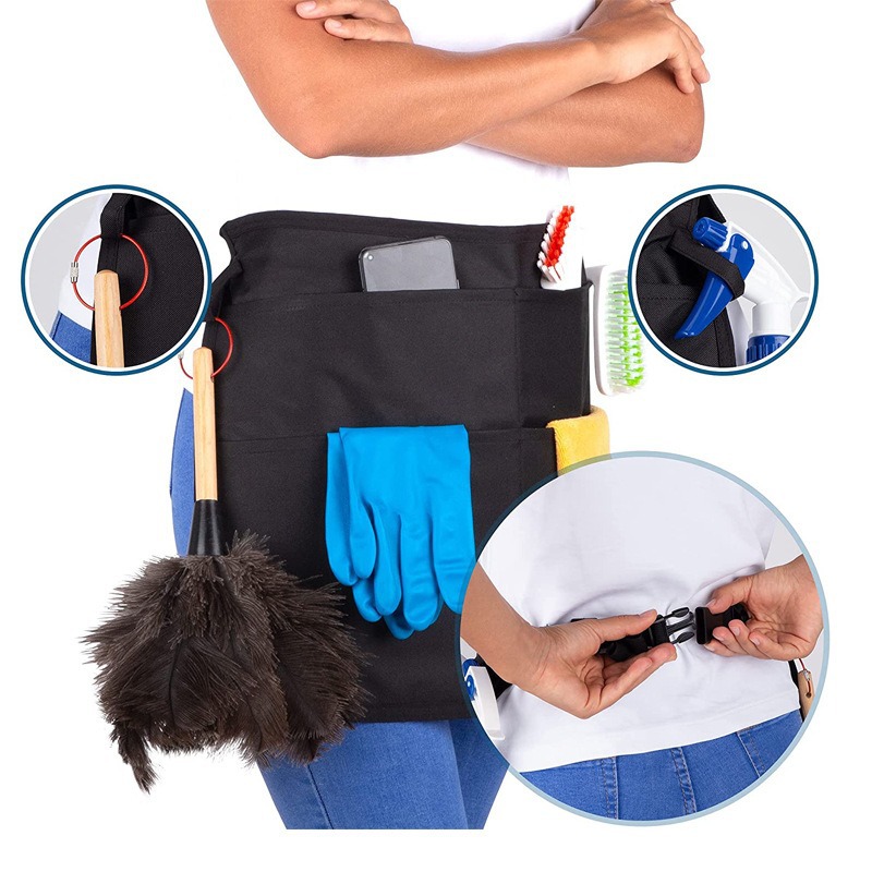 Amazon Spot Delantal multifuncional Multi-bolsillo Delantal antiincrustante Herramienta Riñonera Juego de peluquería