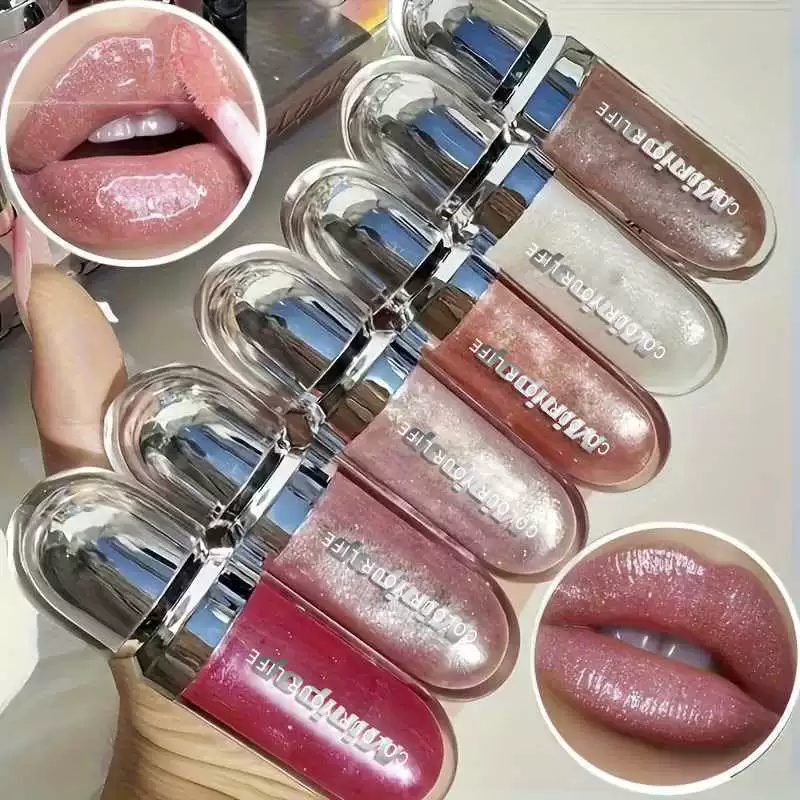 Lip Gloss Mirror Effect, Plumping & Long-Lasting Lip Shine, 6 ml