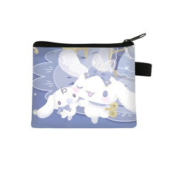 新款玉桂狗零錢包女生可愛大容量鑰匙卡包ins風方形高級感錢包批 