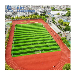 新乘水性EAU复合型塑胶跑道厂家13mm新国标塑胶跑道无硫净味