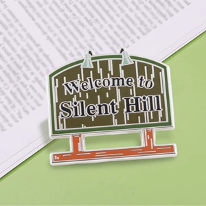 Welcome to Silent Hill Game Inspired Enamel Brooch Fans Gift Badge Souvenir Backpack Clothing Accessories