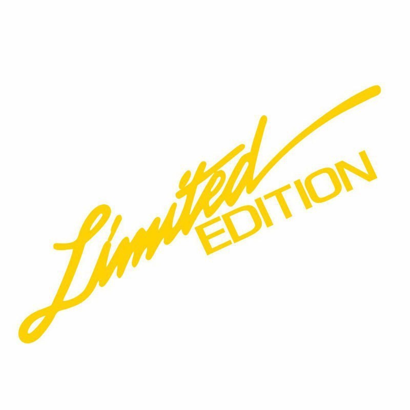 外贸汽车LIMITED EDITION 镭射反光贴电动摩托车英文字母贴装饰贴|undefined