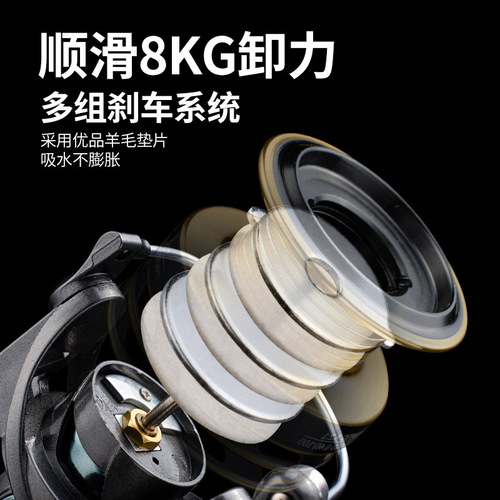 Ke's ok double rocker fishing reel sea rod throwing fishing reel no gap spinning wheel fish reel fishing reel rock rod fishing gear