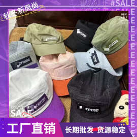23SS Ventile Camp Cap联名防水棉鸭舌帽棒球帽拼色SUEDE VIS批发