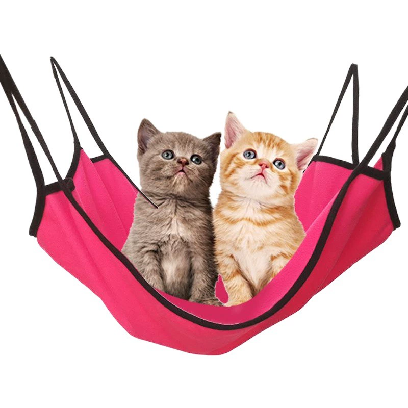 Гамак для кошек на флисовой подкладке Подвесное регулируемое подвесное гнездо для кошек Хомяк Тоторо Железная клетка Утолщенные товары для домашних животных