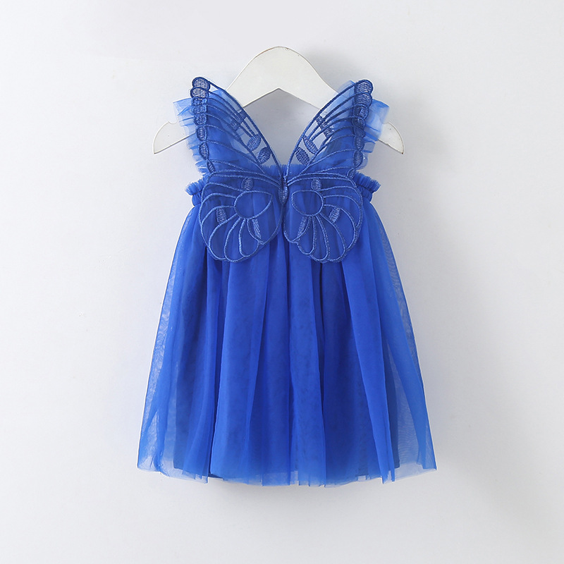 Princess Solid Color Polyacrylonitrile Fiber Girls Dresses display picture 9