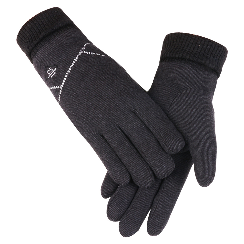 Guantes cálidos para mujer, guantes de ciclismo deportivos de terciopelo alemán para exteriores, forrados de lana, gruesos, resistentes al viento, guantes de invierno para hombre, guantes de invierno compatibles con pantalla táctil.