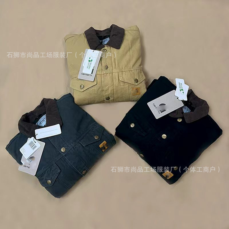 23 Years New Carhartt Vintage 90S J10 Trucker Jacket Thickeneded Canvas Vintage Jacket for Men