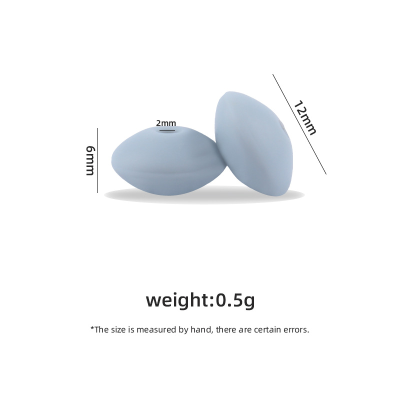 Cuentas de silicona cuentas de Abacus cuentas espaciadoras DIY creativo calmante bebé mordedor collar chupete cadena pulsera accesorios de joyería