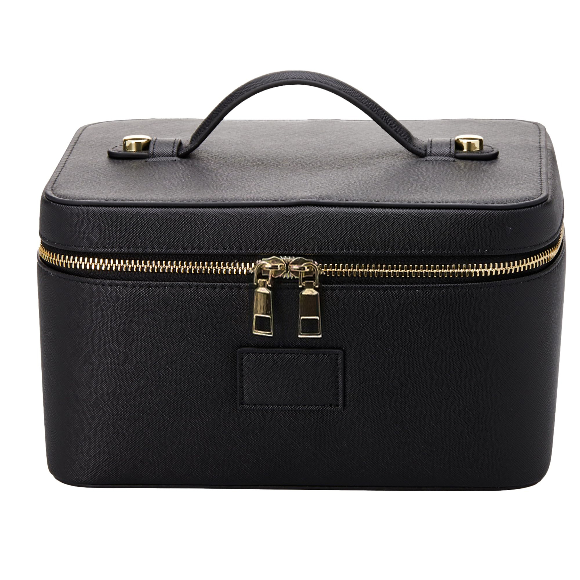 New Cross-Border Pu Satchel Cosmetic Bag with Compartment Large Capacity Satchel Leather Cosmetic Bag Leather Cosmetic Bag