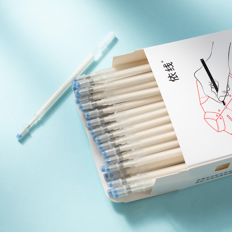 굵은 막대 황백색 100개 [가죽/천 공용] 고온 또는 물에 사라짐