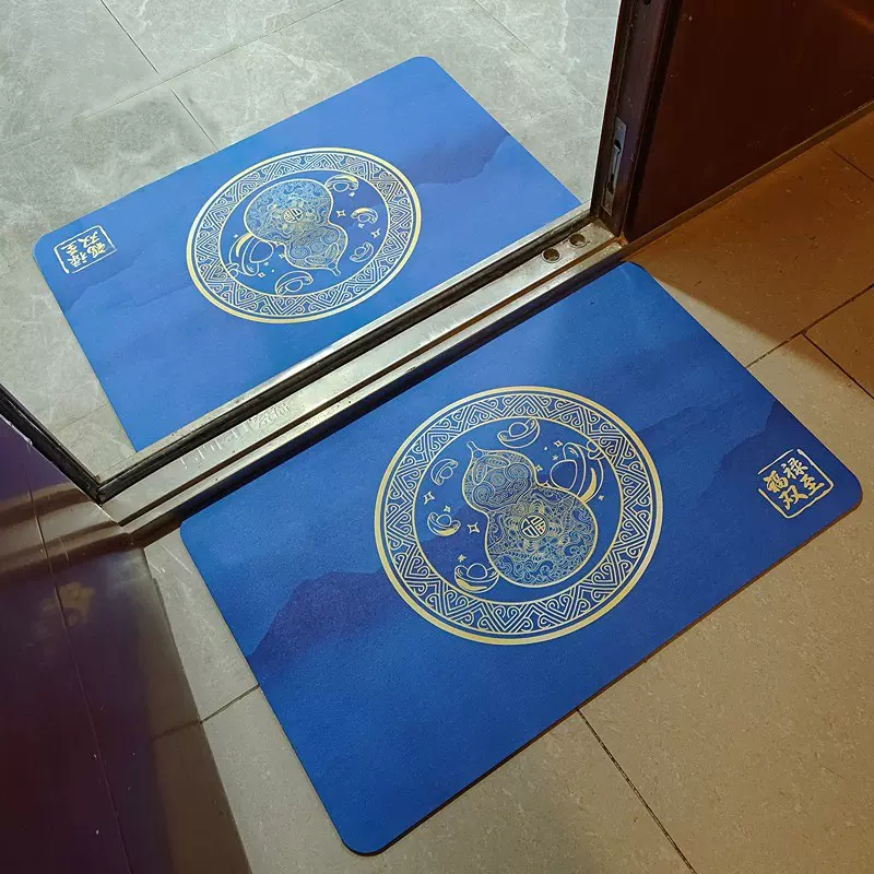 硅藻泥入户门地垫门内外防滑脚垫进门门垫门外家用室外可剪裁地毯