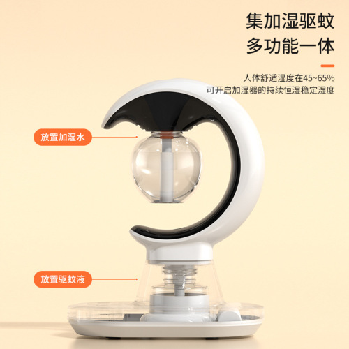 Trendy New 3-in-1 Humidifier, Mosquito Repellent, & Night Light—Summer Mosquito Killer for Indoor Use, Colorful Bedside Night Lamp