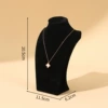 H -type 20cm high black velvet
