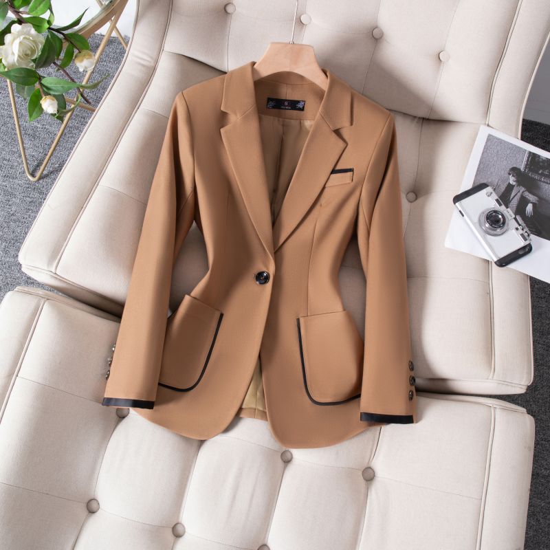 Elegant Suit Coat Women's Sense Spring New Slim-fit Dress Professional Top High-end Casual Women's Suit Elegant Suit Coat Women's Sense Spring New Slim-fit Dress Professional Top High-end Casual Women's Suit