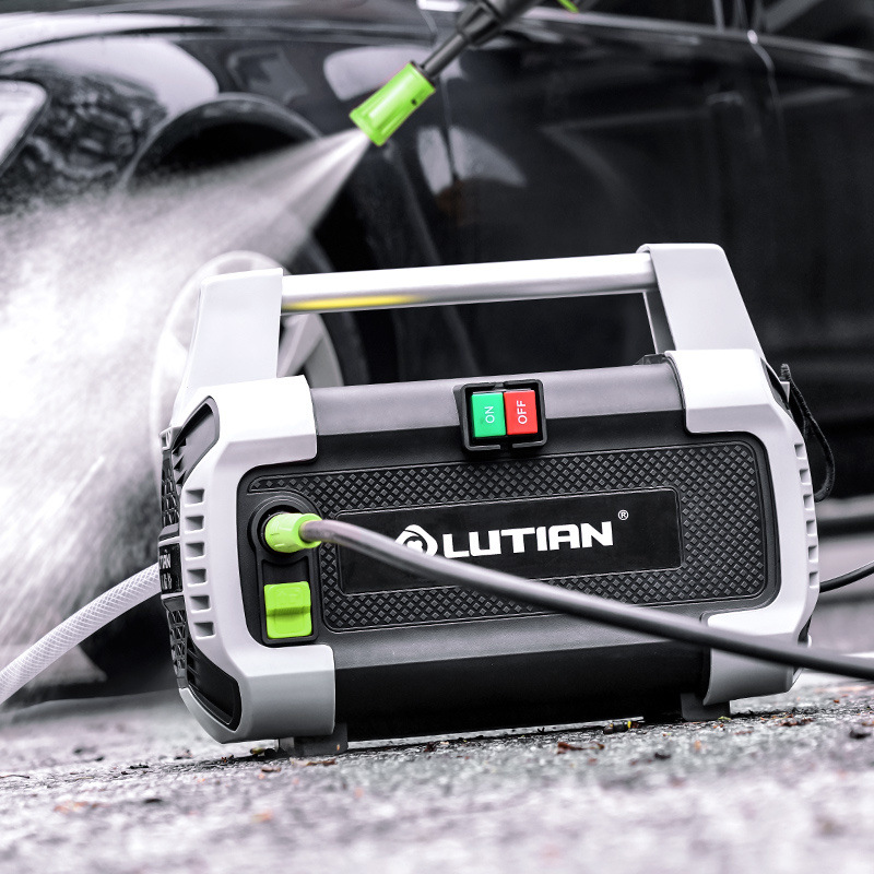 LvTian lavadora de automóviles carton 1700W alta potencia 220V bomba de lavado de automóviles de alta presión pistola de agua 220V tipo enchufable